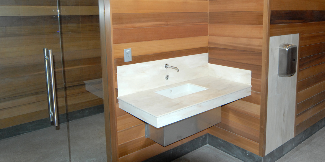 LaJeunesse Interiors of Barre Vermont will spec, procure and install Division 10-12 accessories, including all restroom fittings and partitions.